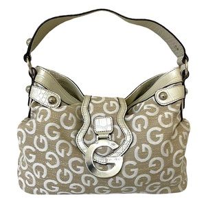 Vintage Guess Canvas Monogram Purse